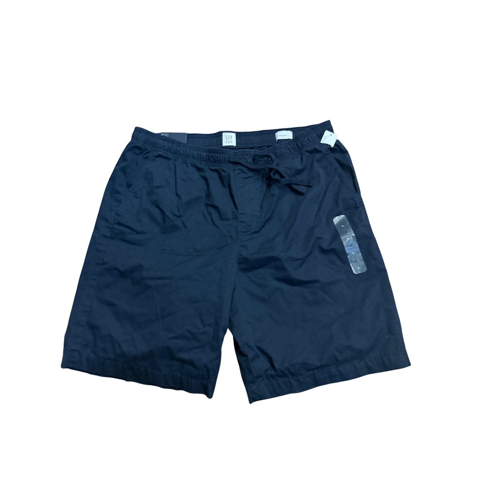GAP Mens 9 Inch Easy Short Navy‎ Blue Elastic Waist Drawstring Large NWT